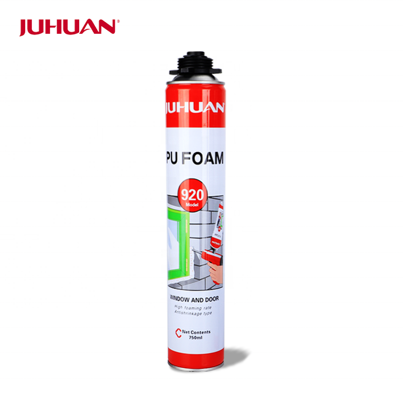 JUHUAN 920 Filling PU Spray Polyurethane Foam for Mounting Window and Door