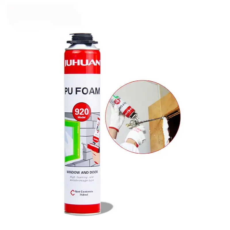 Foam Mounting 750 ml PU Spray Foam Insulation Closed Cell Polyurethane Foam With Factory Price