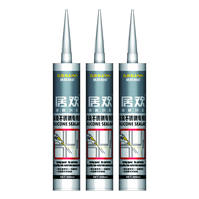 Silicone Sealant Caulk Waterproof and Mold & Mildew Resistant Clear Glue Glass Cement Other Adhesives Construction Smooth Paste