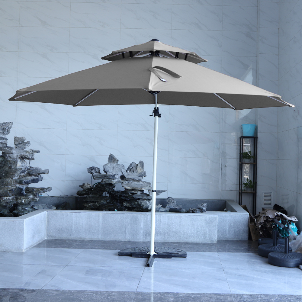 China high quality 10 feet cafe roma parasol stand umbrella durable roma umbrella