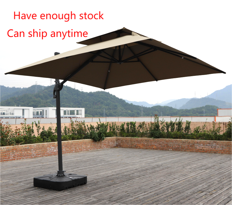 Garden Restaurant Hotel 360 Tilt 10Ft High Quality  Rectangular Cantilever Patio  Parasol Umbrella Outdoor