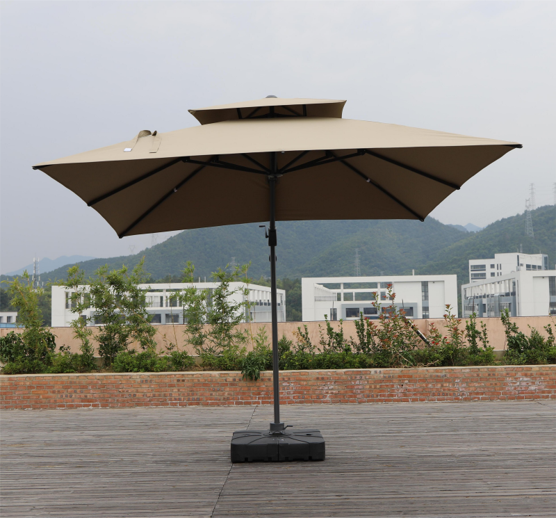 Garden Restaurant Hotel 360 Tilt 10Ft High Quality  Rectangular Cantilever Patio  Parasol Umbrella Outdoor