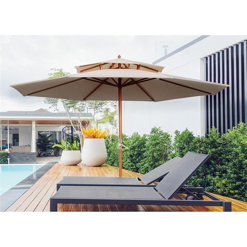 High Quality Hotel Large Commercial Sun Shade Garden Parasol Beach Pool Patio Cantilever Umbrella