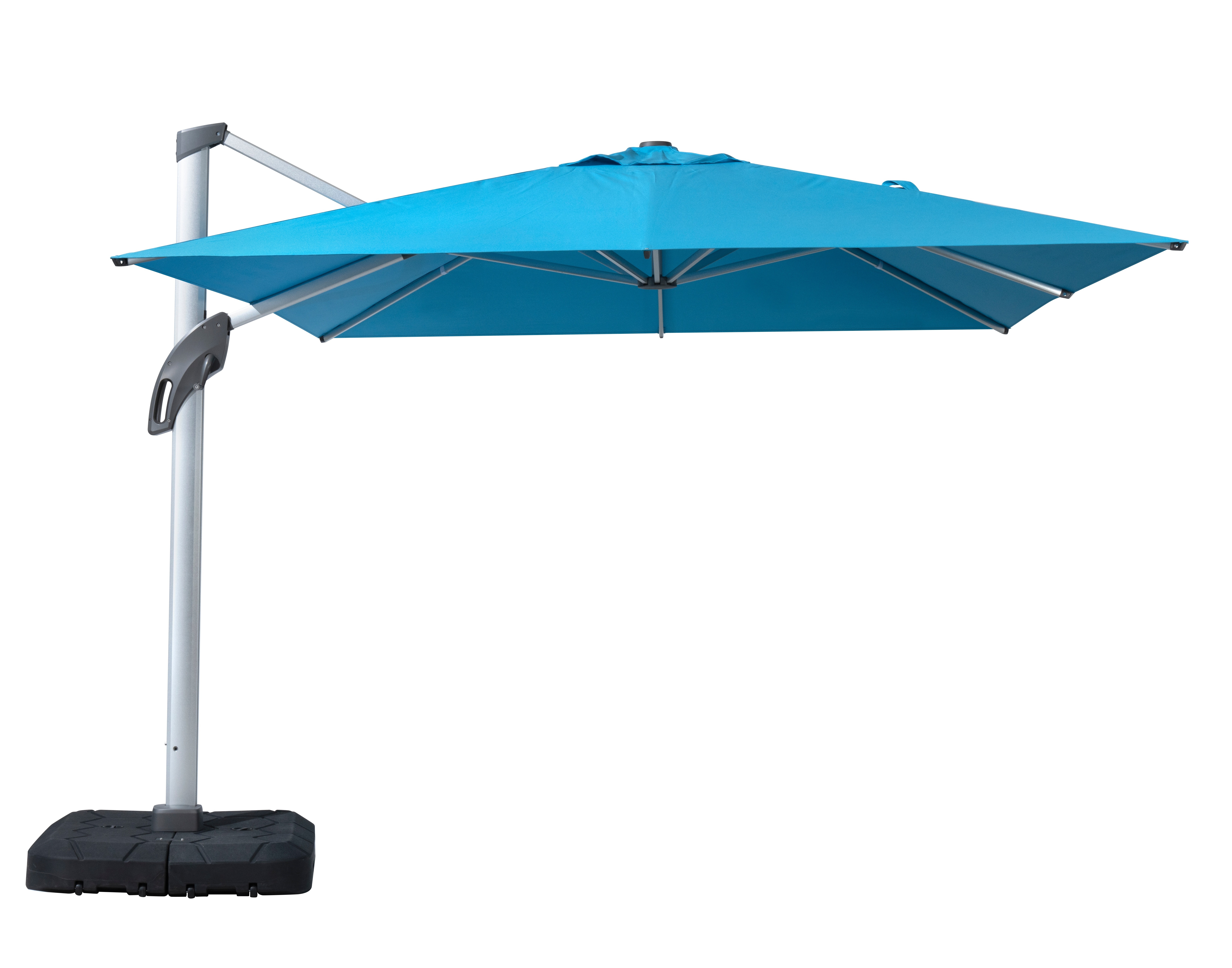 Outdoor Garden Umbrella Aluminum 3x4m Hanging Offset Parasols Garden Cantilever Commercial Beach Sun Patio Umbrellas