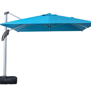 Outdoor Garden Umbrella Aluminum 3x4m Hanging Offset Parasols Garden Cantilever Commercial Beach Sun Patio Umbrellas