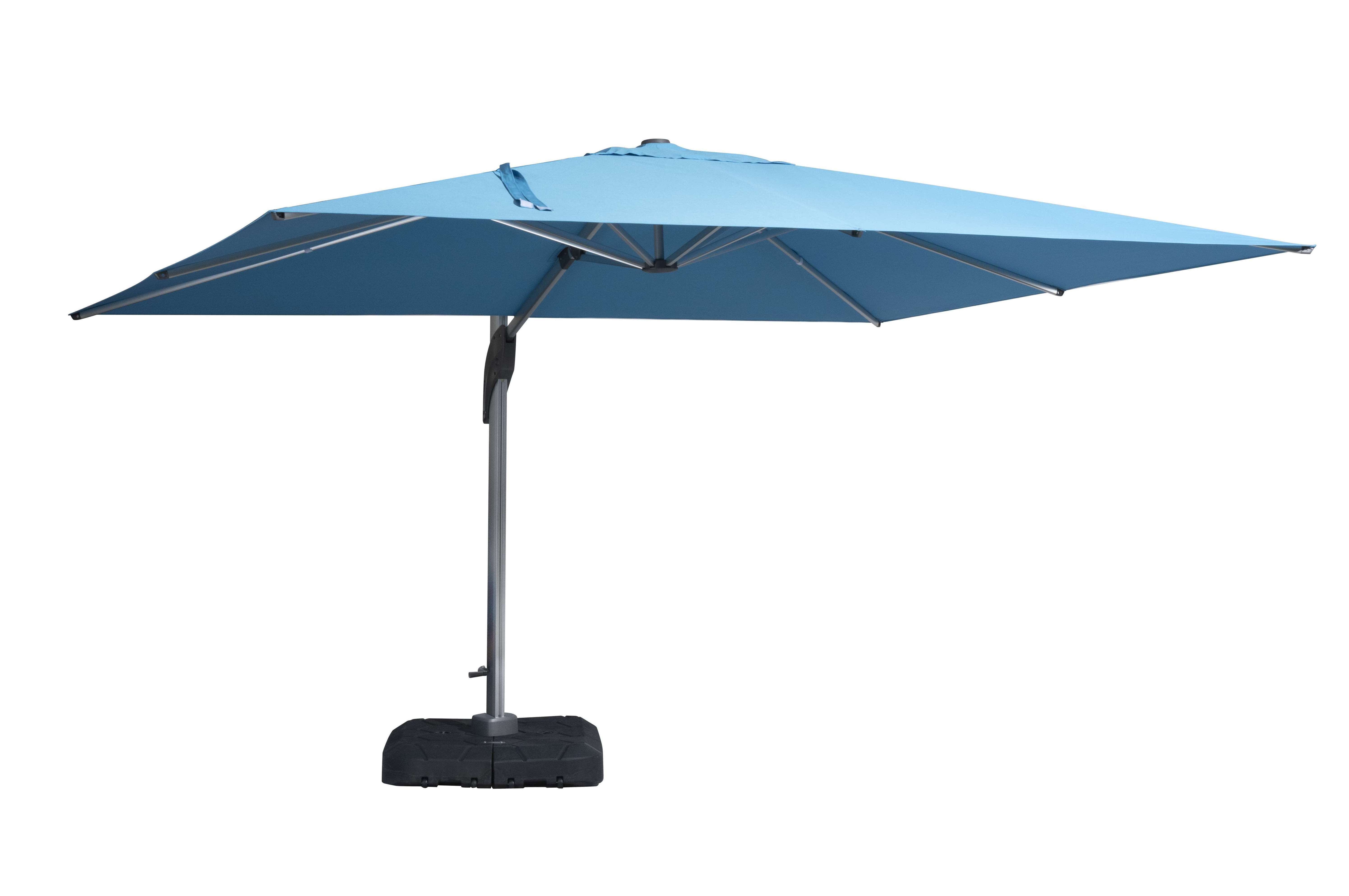 Outdoor Garden Umbrella Aluminum 3x4m Hanging Offset Parasols Garden Cantilever Commercial Beach Sun Patio Umbrellas