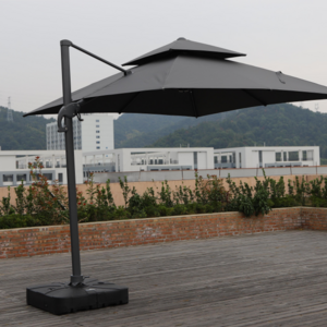 2024 Best Sale Waterproof 10 ftx 10 ft Aluminum Roma Patio Outdoor Market Parasols Big Garden Umbrella