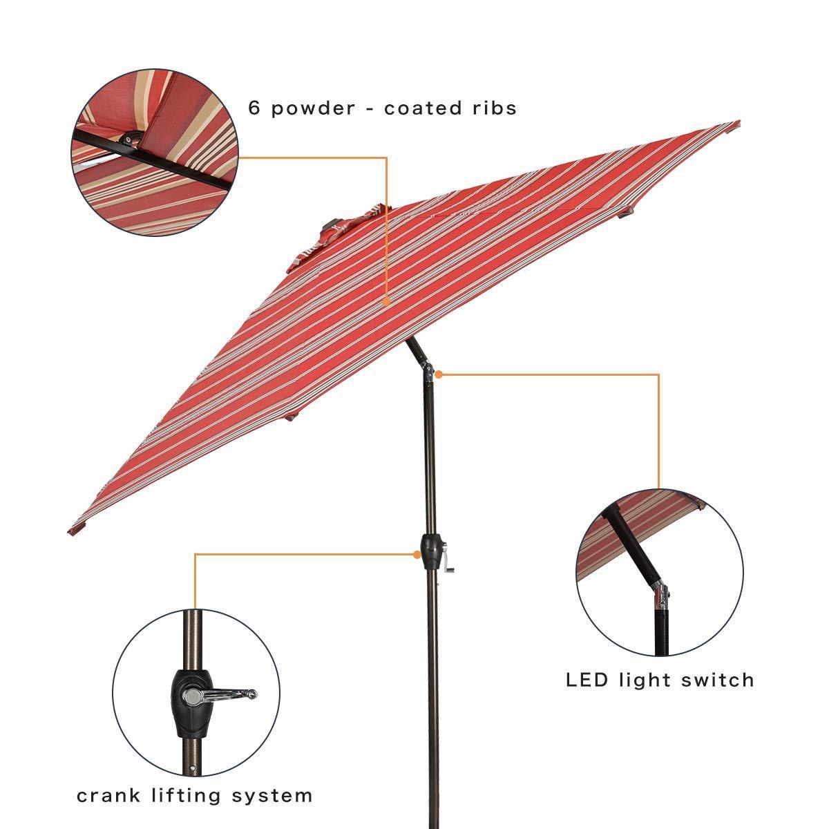 High Quality Sun Protection Waterproof Garden Parasols Garden Outdoor Aluminum Patio Umbrella