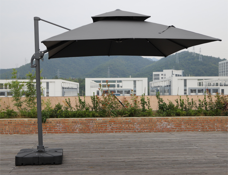 2024 Best Sale Waterproof 10 ftx 10 ft Aluminum Roma Patio Outdoor Market Parasols Big Garden Umbrella