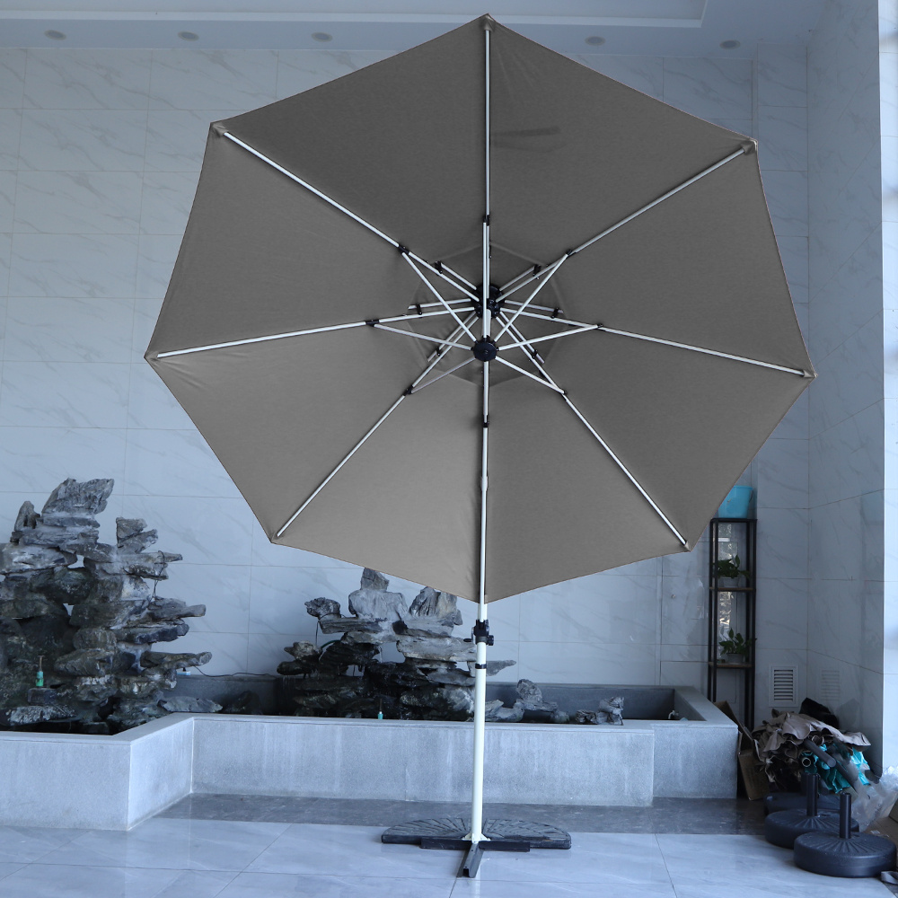 China high quality 10 feet cafe roma parasol stand umbrella durable roma umbrella