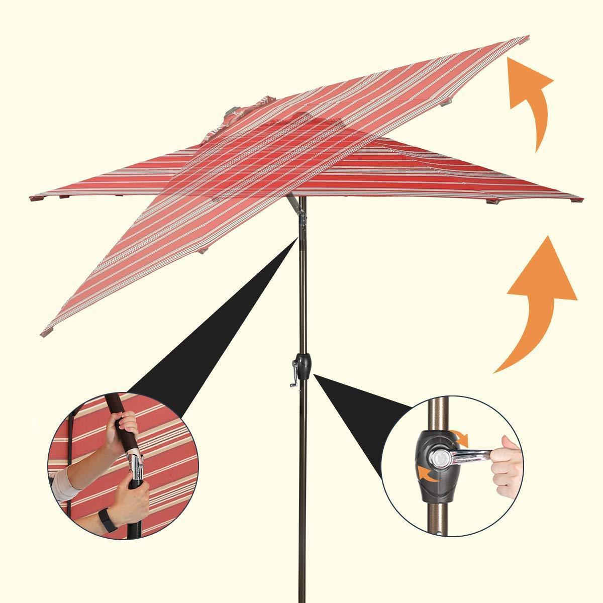 High Quality Sun Protection Waterproof Garden Parasols Garden Outdoor Aluminum Patio Umbrella