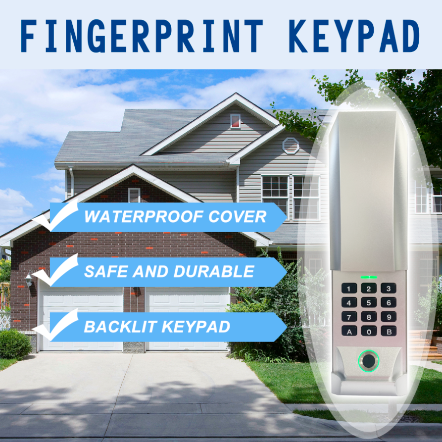 garage door fingerprint keypad 280-870mhz multi frequency multi  remote control