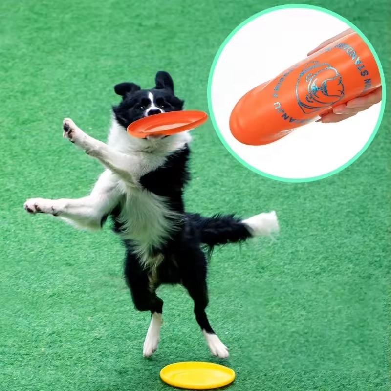 Juice Pet Outdoor Manufacturer Wholesale Pet Interactive Training Flying Disc Floating Water Bite Resistant Soft Dog Flying Disc