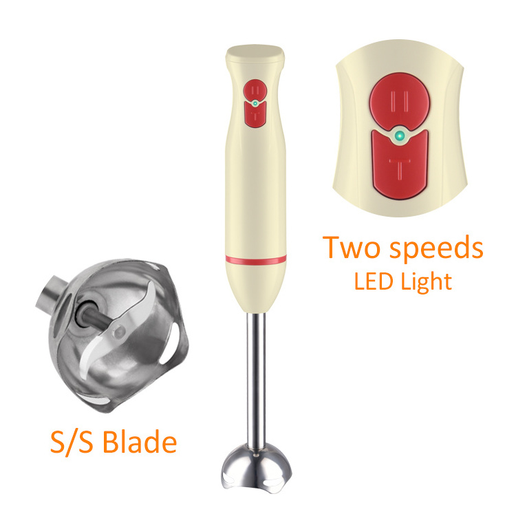 Wholesale high quality single stick blender home appliances kitchen blender food electric hand blender mixers with led light