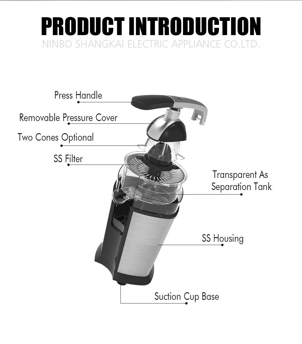 kitchen appliances stainless steel manual lemon juicer press commercial electric automatic citrus orange juicer squeezer machine