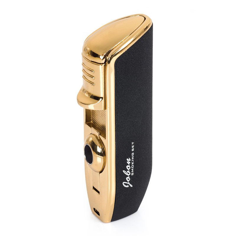 2022 Customize Logo Refillable Windproof Triple Jet Flame Torch Cigar Lighter Ready to Ship Torch Lighter