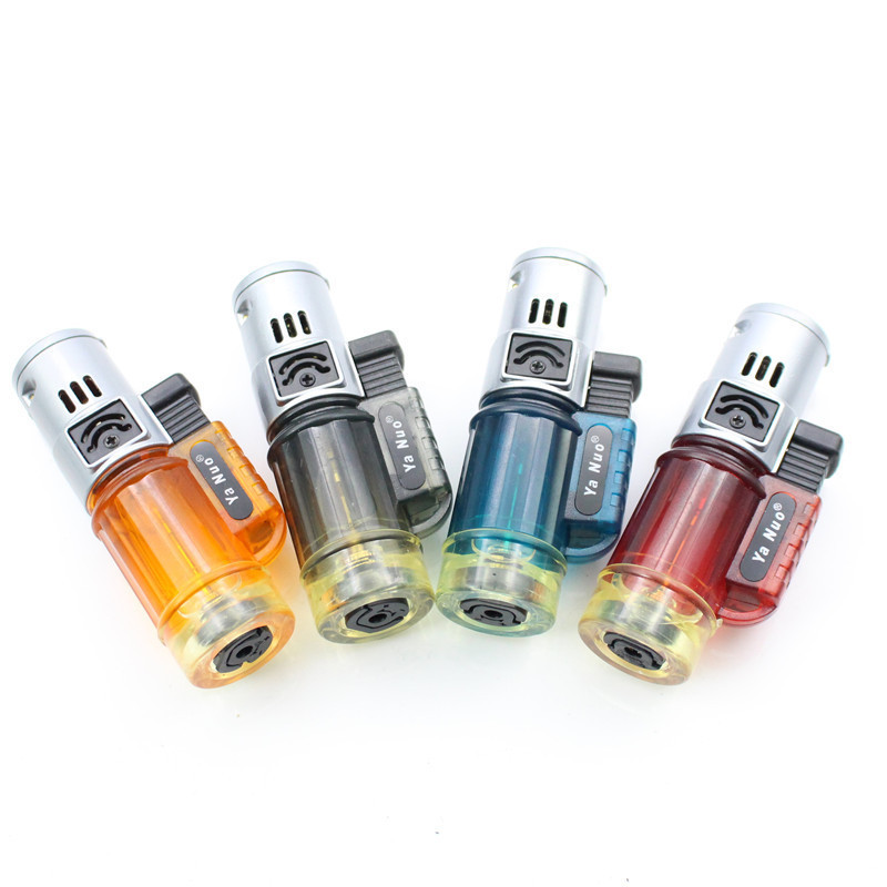 Hot Sale Double Flame Butane Gas Lighters Small Windproof Refillable Kitchen Scorch Jet Torch Lighters Jet Flame Lighter