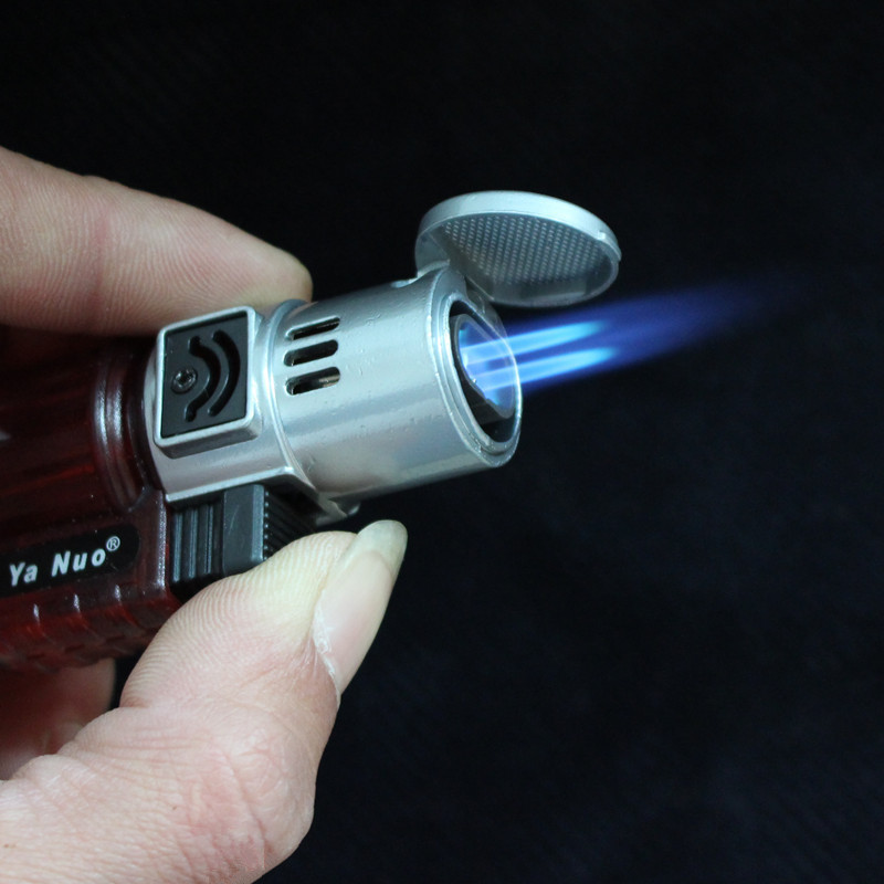 Hot Sale Double Flame Butane Gas Lighters Small Windproof Refillable Kitchen Scorch Jet Torch Lighters Jet Flame Lighter