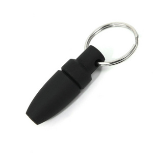 JUJI Custom Logo Black Color Plastic Sharpe Blade Drill Cigar Hold Opener Cutter Key Chain Cigar Punch