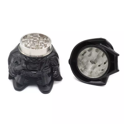 JUJI 2022 New Novelty Unique Design Funny Metal Zinc Alloy Wars Star Black Knight Herb Tobacco Spice Grinder