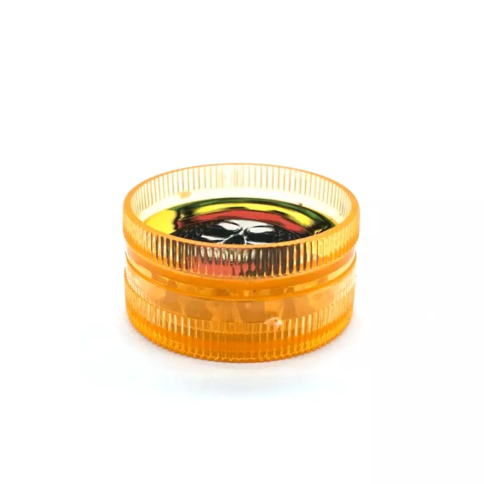 JUJI 2022 China wholesale crusher free sample private label custom 30mm portable small mini plastic herb grinder