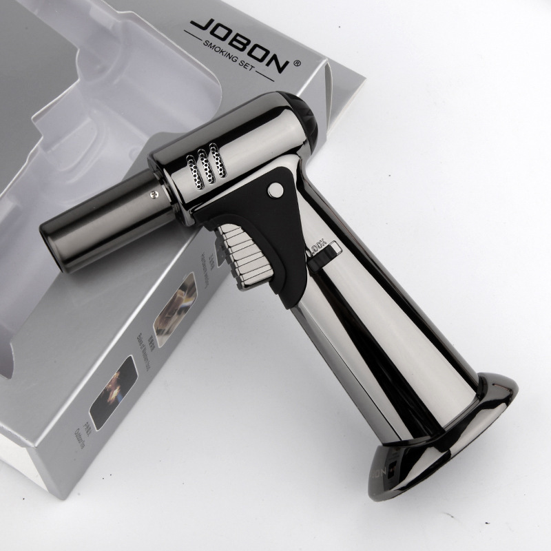 2023 Factory Jetting Flame Refillable Cigar Butane Gas Lighter Premium Cooking Equipment Torch Lighter Wholesale