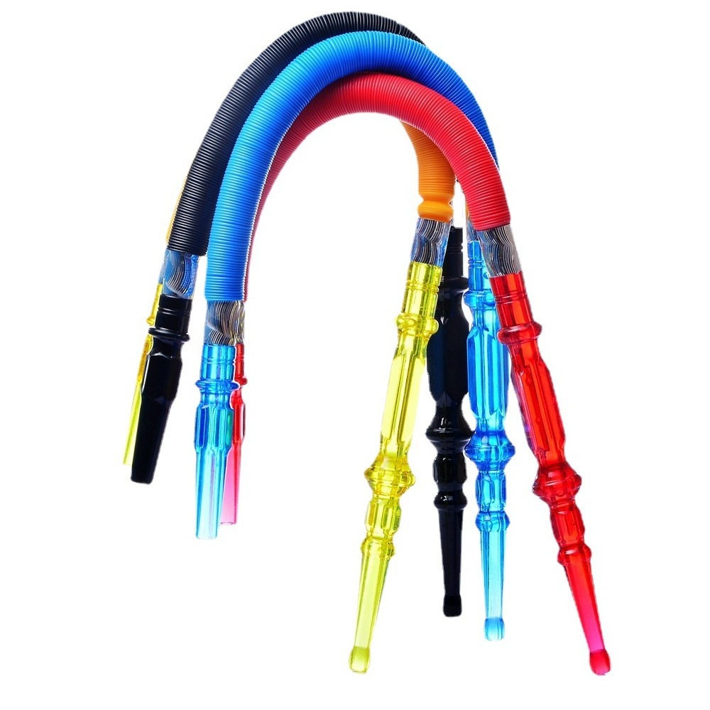 2022 Factory Wholesale Colorful Hookah Shisha Hose Stretchable Narghile Shisha Pipe with Mouthpiece Hookah Accessories