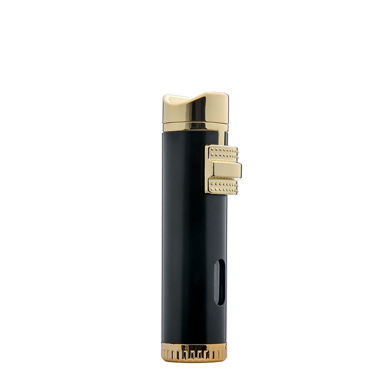 2023 HOT Sell Cigar Cigarette Lighter Strong Windproof Three Fires Torch Lighter with Cigar Punch