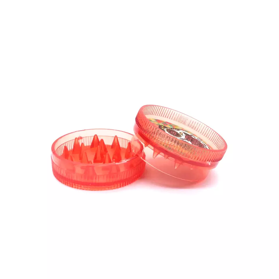 JUJI 2022 China wholesale crusher free sample private label custom 30mm portable small mini plastic herb grinder