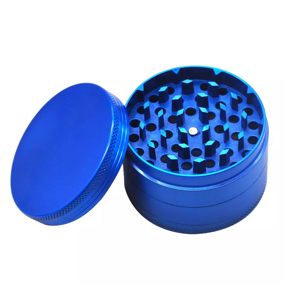 Yiwu JUJI Customized 40mm/50mm/55mm/63mm Zinc Alloy Herb Grinder Manual Tobacco Grinder