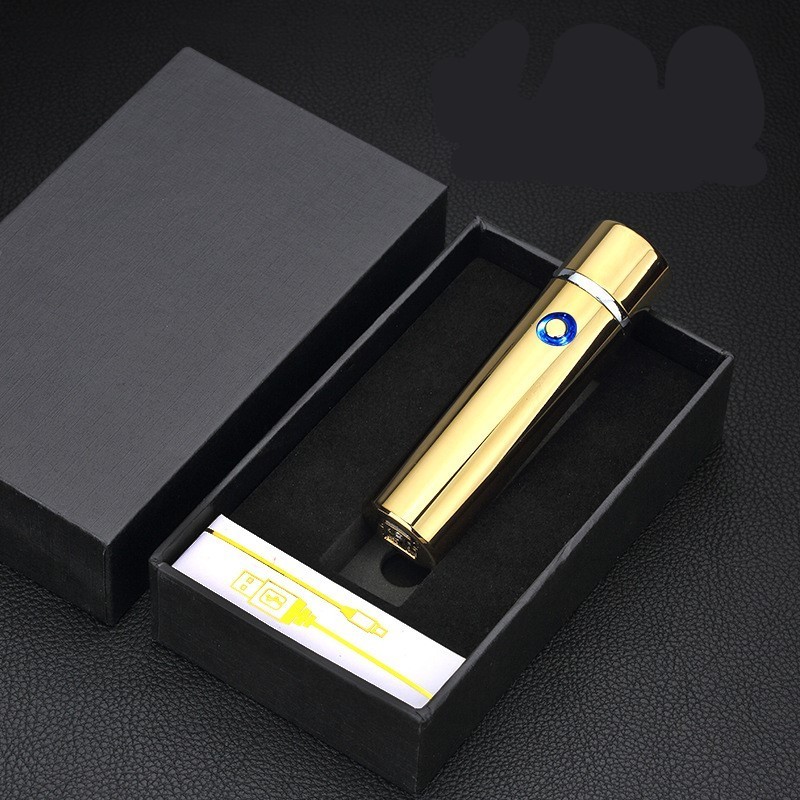 JUJI 2023 Factory Wholesale Arc Lighters Custom Logo Electric USB Charging Lighters for Cigar Cigarette Pipe