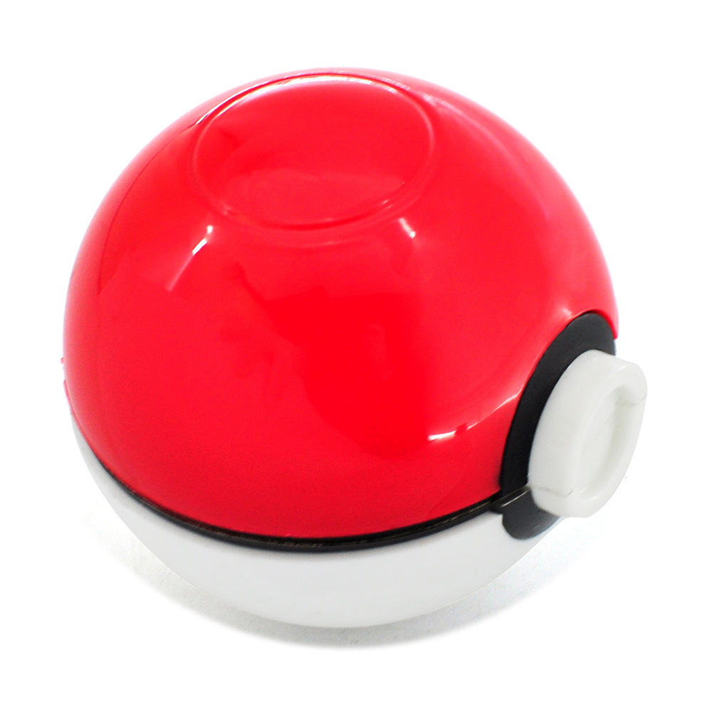 JUJI Hot Selling 3 Layers Metal Cartoon Cute Poke Ball Smoking Dry Tobacco Herb Grinder With Gift Box