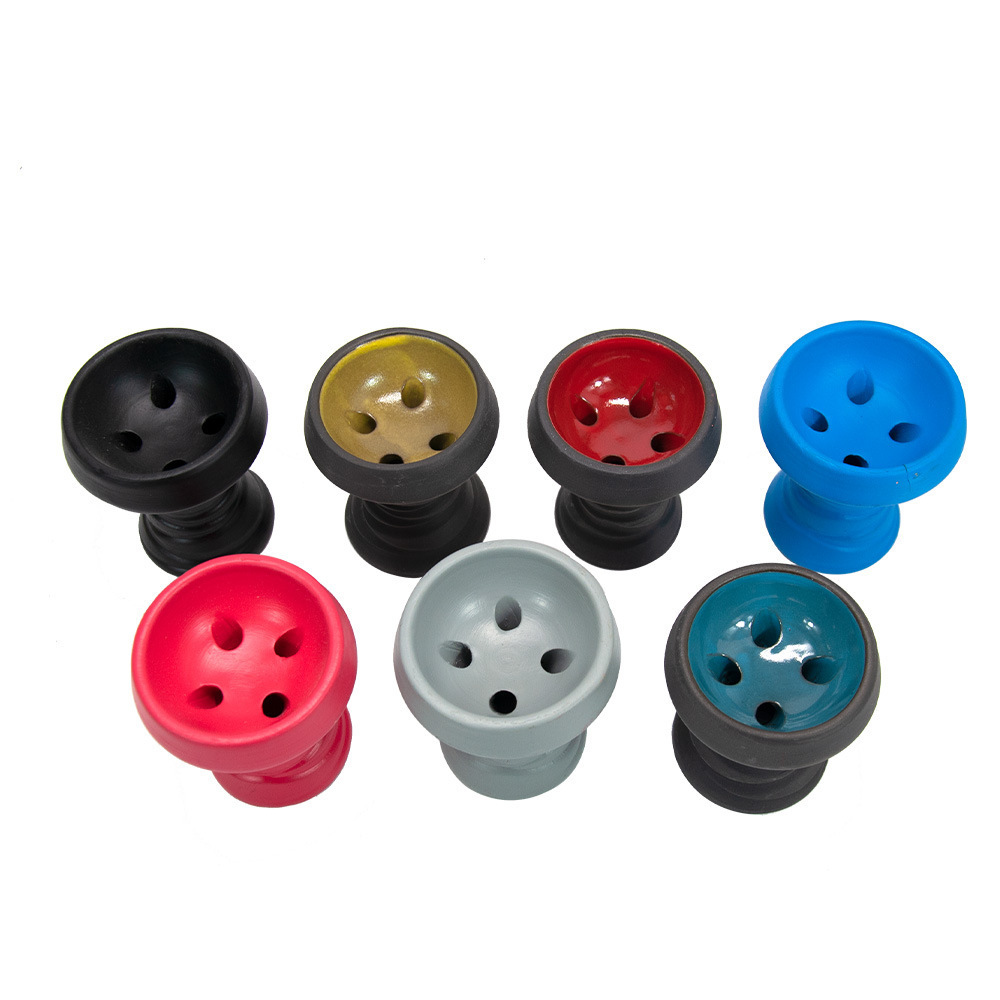 Yiwu JUJI Wholesaler Factory Price Ceramics Charcoal Holder Hookah Bowl Clay Shisha Head