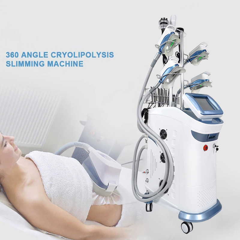 5 handles Cryo 360 Fat Freezing Cavitation Therapy vacuum cavitation system Cryo Slimming Machine Fat Freezing