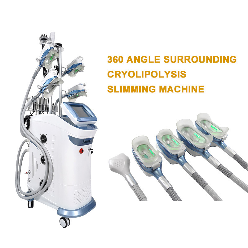 5 handles Cryo 360 Fat Freezing Cavitation Therapy vacuum cavitation system Cryo Slimming Machine Fat Freezing