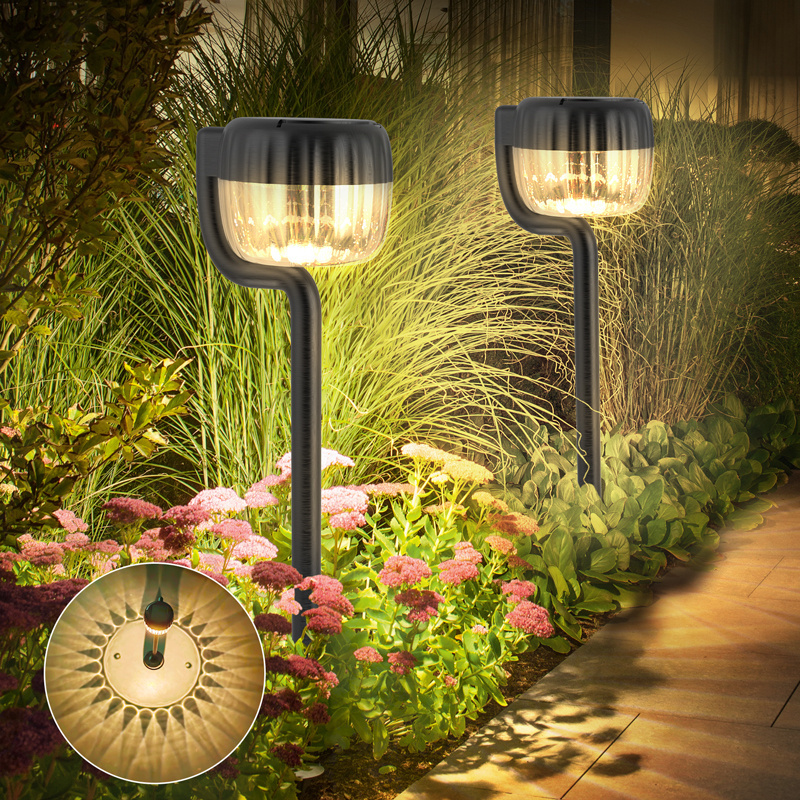 2024 New Solar Lights Outdoor Garden Single Crystal Silicon PET process 1000mAh AA 1.2V Ni-MH Battery Outdoor Solar Lamp