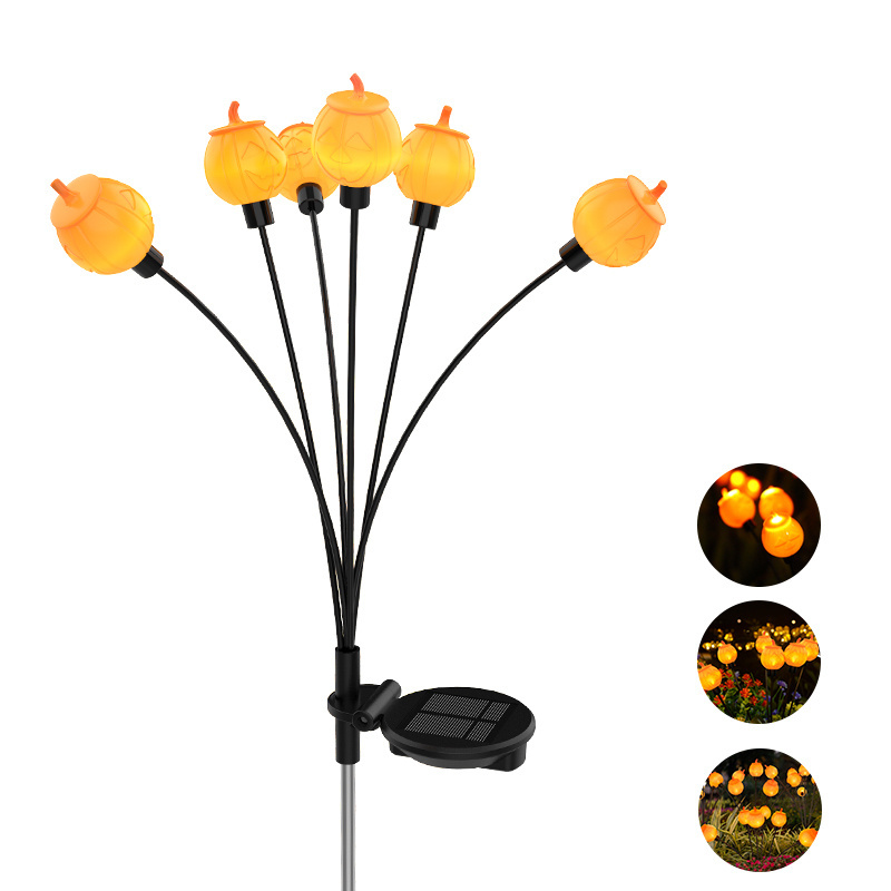 2024 new style Outdoor Solar Lamp Pumpkin Halloween Solar Lights Outdoor Garden 1000mAh Battery lighting 10H for Christmas