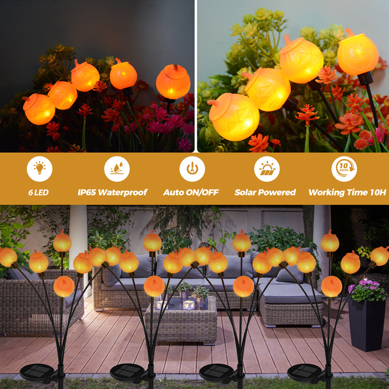 Factory Wholesale Solar Firefly Light Waterproof, Garden Decoration, 6LED Solar Lights Outdoor Garden,1000mAh Lighting 10-18H