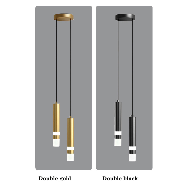 Black Or Gold Indoor Hanging Lamp Modern Aluminum Pendant Light Fixtures Luxury Lighting Wholesale Nordic Lamp