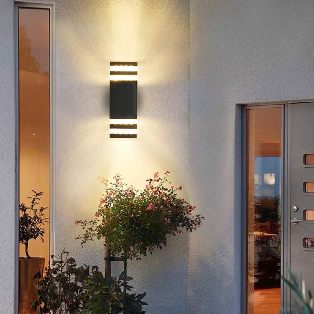 Modern Exterior Led Stair Wall Light Ip65 Square Round Wall Lamp Factory Wholesale Products In Store Outdoor Lighting