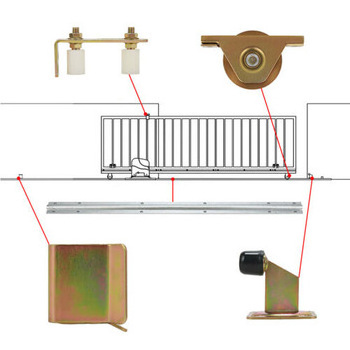 Sliding gate end stop with rubber , swing gate stopper