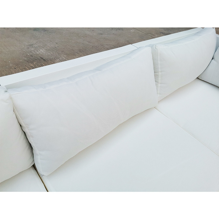 hot sale Free combinations sofa white outdoor bench garden sofa furniture