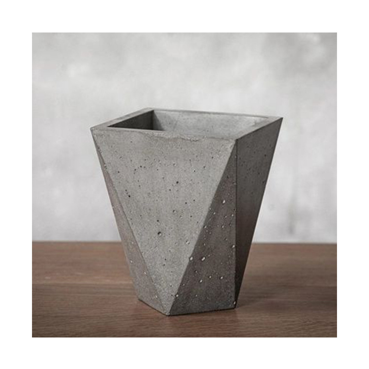 Simplism Style Matte Modern Indoor Outdoor Cement Large Planters Garden Decoration Concrete Flower Pots