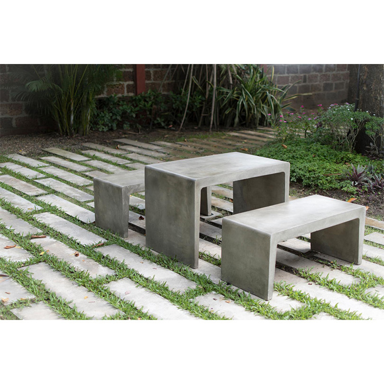 durable concrete indoor L shape sofa modern design patio garden furniture