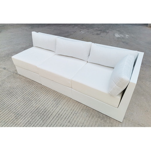 hot sale Free combinations sofa white outdoor bench garden sofa furniture