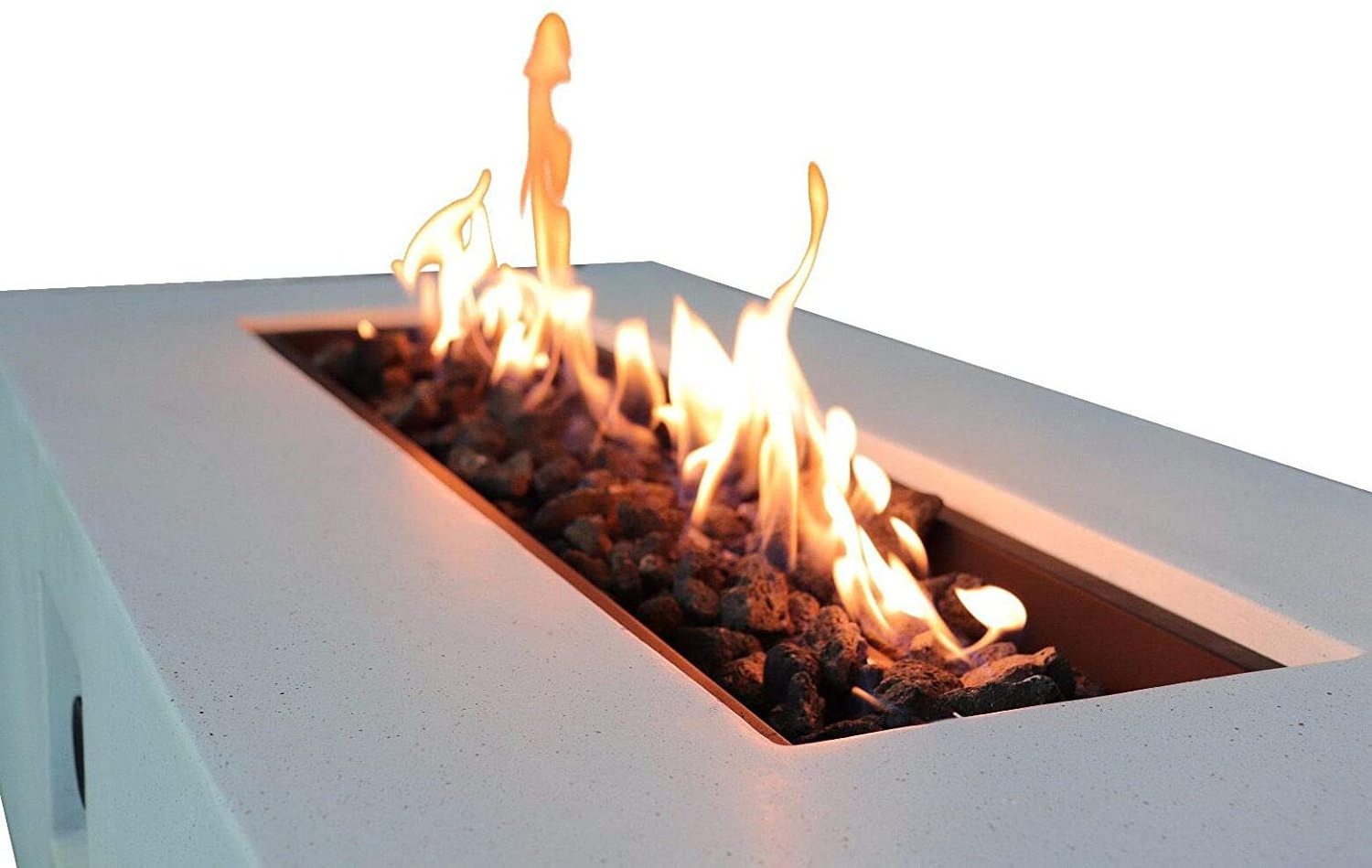 patio gaeden fireplace outdoor portable propane gas concrete fire pit