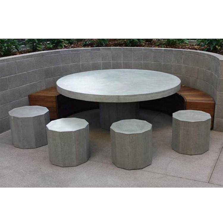 Modern concrete outdoor furnitureoutdoor concrete dining table round table top