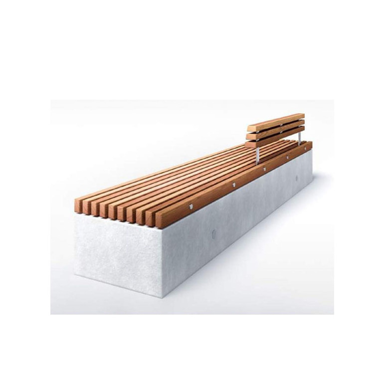 Backless BENCHES Outdoor Park Slats Outdoor Bench Concrete and Wood Made in China Garden Set,patio Bench Concrete Chair Modern