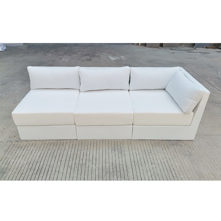 hot sale Free combinations sofa white outdoor bench garden sofa furniture