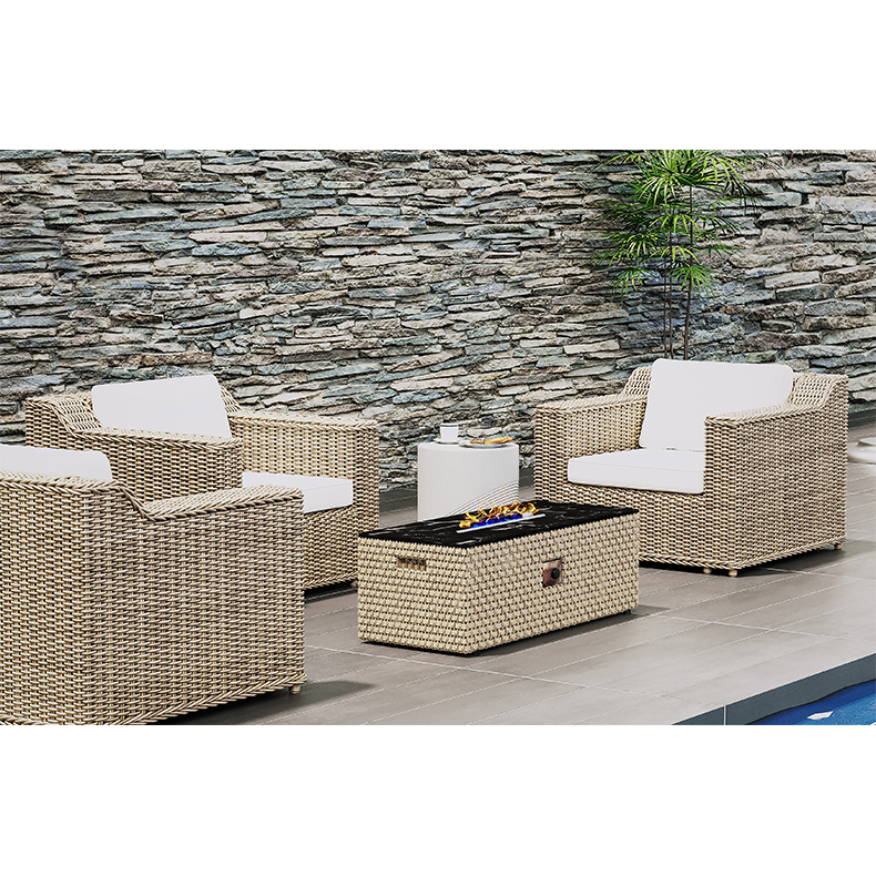 hot-selling modern white pool furniture side concrete table for outdoors